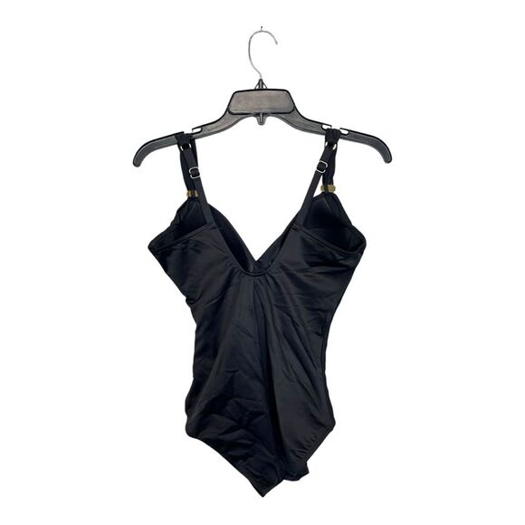 NWOT Miraclesuit | Siren One Piece in Black Slimming Tummy Control 8 - Picture 9 of 11